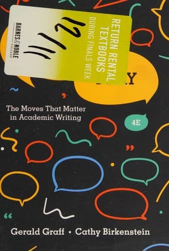 "They Say / I Say"--fourth edition