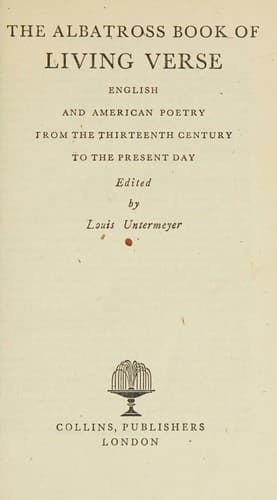 The Albatross Book of Modern Living Verse