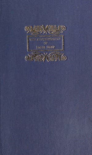 Autobiography of Leigh Hunt
