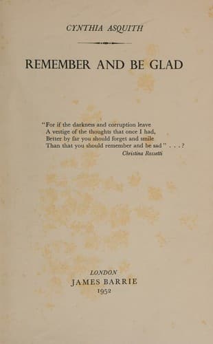 Remember and be glad