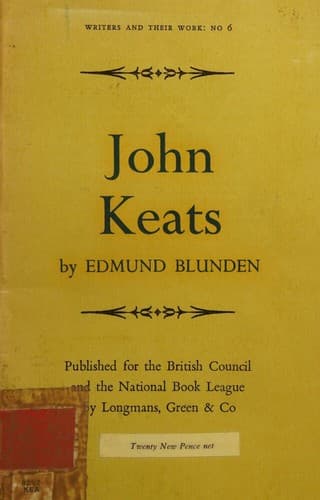 John Keats, (Writers and their work)
