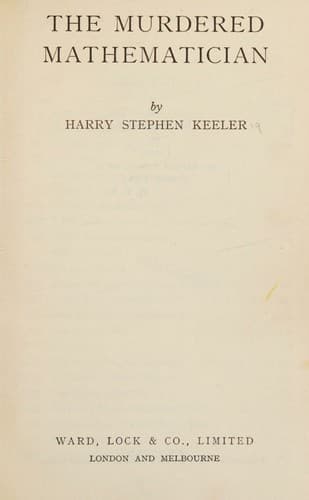 The Murdered Mathematician