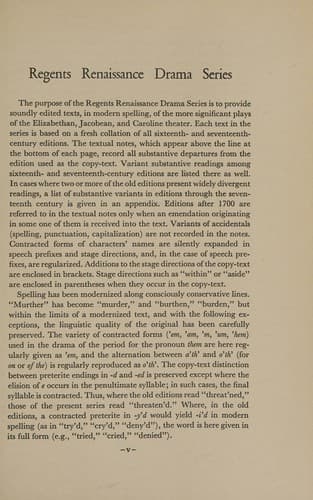 Perkin Warbeck; (Regents Renaissance drama series)
