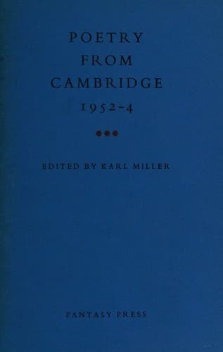 Poetry from Cambridge, 1952-4