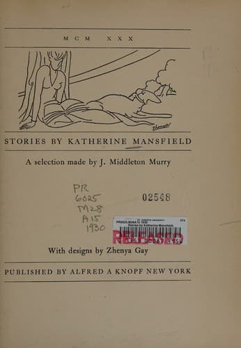 Stories by Katherine Mansfield;