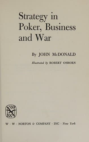 Strategy in Poker, Business and War