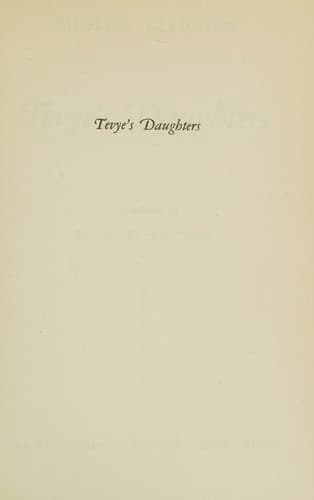 Tevye's daughters