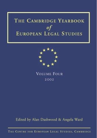 Cambridge Yearbook of European Legal Studies Vol 3 2000