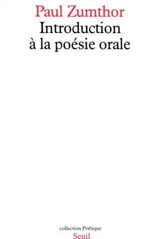 Introduction à la poésie orale