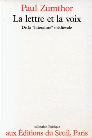 La lettre et la voix