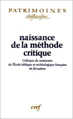 Naissance de la méthode critique