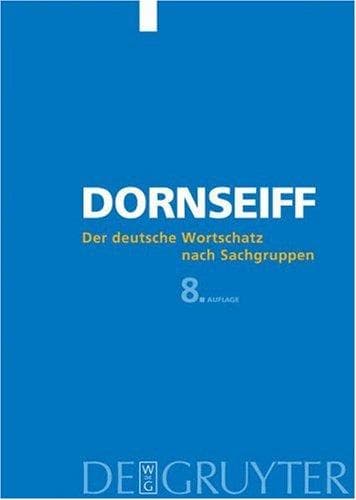 Deutsche Wortschatz Nach Sachgruppen