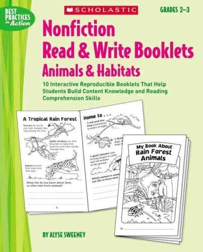 Nonfiction Read & Write Booklets: Animals and Habitats