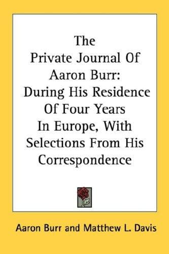 Private Journal of Aaron Burr