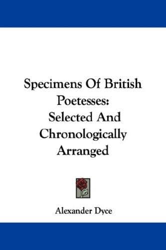 Specimens of British poetesses