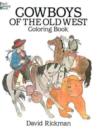 Cowboys of the Old West Coloring Book