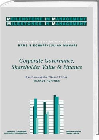 Corporate governance, shareholder value & finance