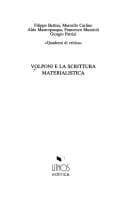Volponi e la scrittura materialistica