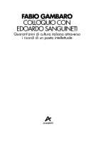 Colloquio con Edoardo Sanguineti
