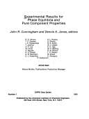 Experimental results for phase equilibria and pure component properties