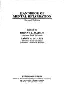 Handbook of mental retardation (Pergamon general psychology series)