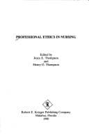 Professional ethics in nursing