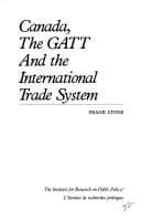 Canada, the GATT and the International Trade System