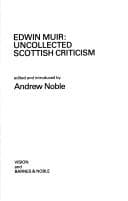 Edwin Muir, uncollected Scottish criticism