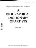 A Biographical dictionary of artists