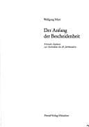 Der Anfang der Bescheidenheit