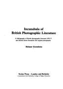 Incunabula of British photographic literature