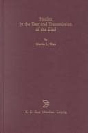 Studies in the text and transmission of the Iliad