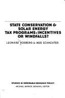 State conservation & solar energy tax programs
