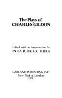 The plays of Charles Gildon