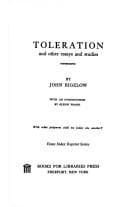 Toleration and other essays and studies