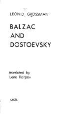 Balzac and Dostoevsky