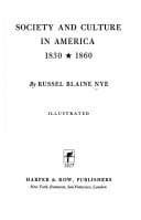 Society and culture in America, 1830-1860