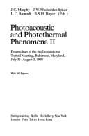 Photoacoustic and photothermal phenomena II
