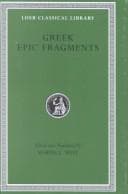 Greek epic fragments from the seventh to the fifth centuries BC