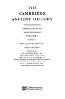 Prolegomena and Prehistory