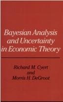 Bayesian analysis and uncertainty in economic theory