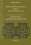 Correspondance De Martin Bucer