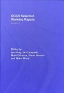 CCCS SELECTED WORKING PAPERS; V. 1; ED. BY ANN GRAY