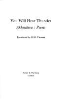 You will hear thunder