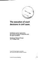 The execution of court decisions in civil cases