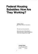 Federal housing subsidies