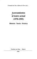 Acercamientos al teatro actual (1970-1995)