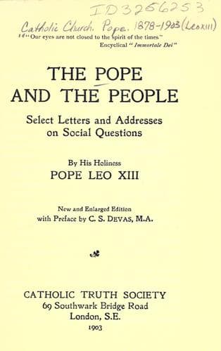 The Pope and the people