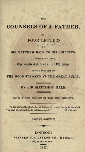 The counsels of a father