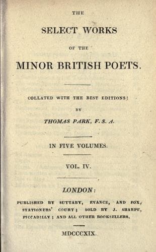 The select works of the minor British poets